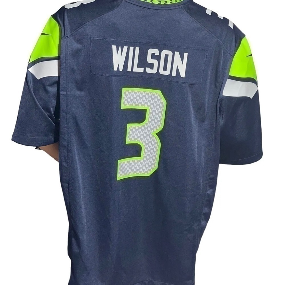 Nike On Field Russell Wilson Mens Size XL Seattle Seahawks #3 NFL Jersey - Picture 4 of 7